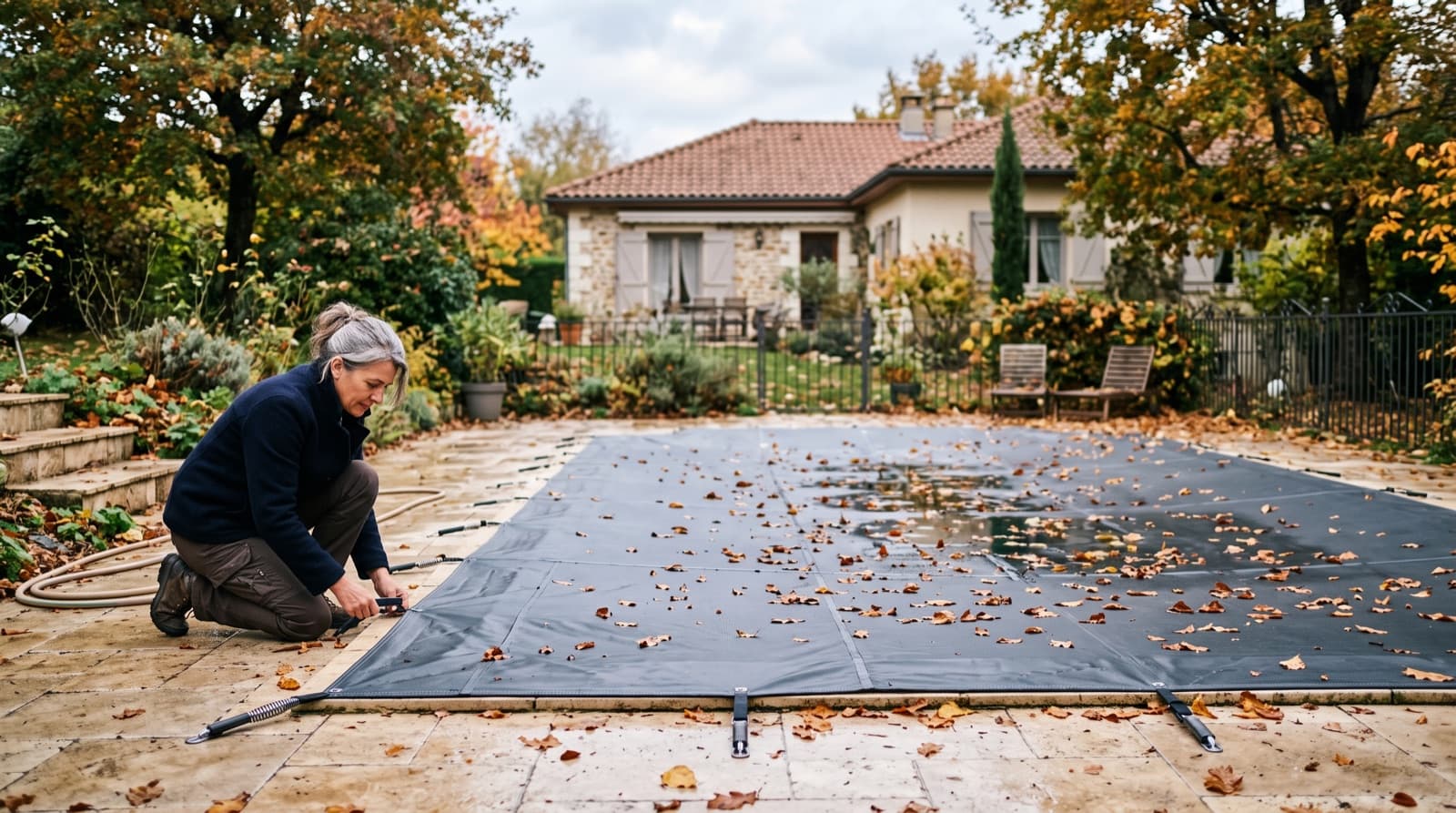 Hivernage de piscine : les gestes qui évitent les fuites au printemps