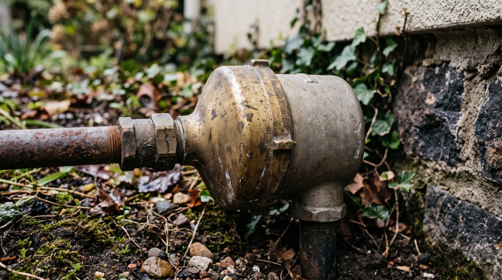 Compteur d'eau photographié pour un relevé de contrôle