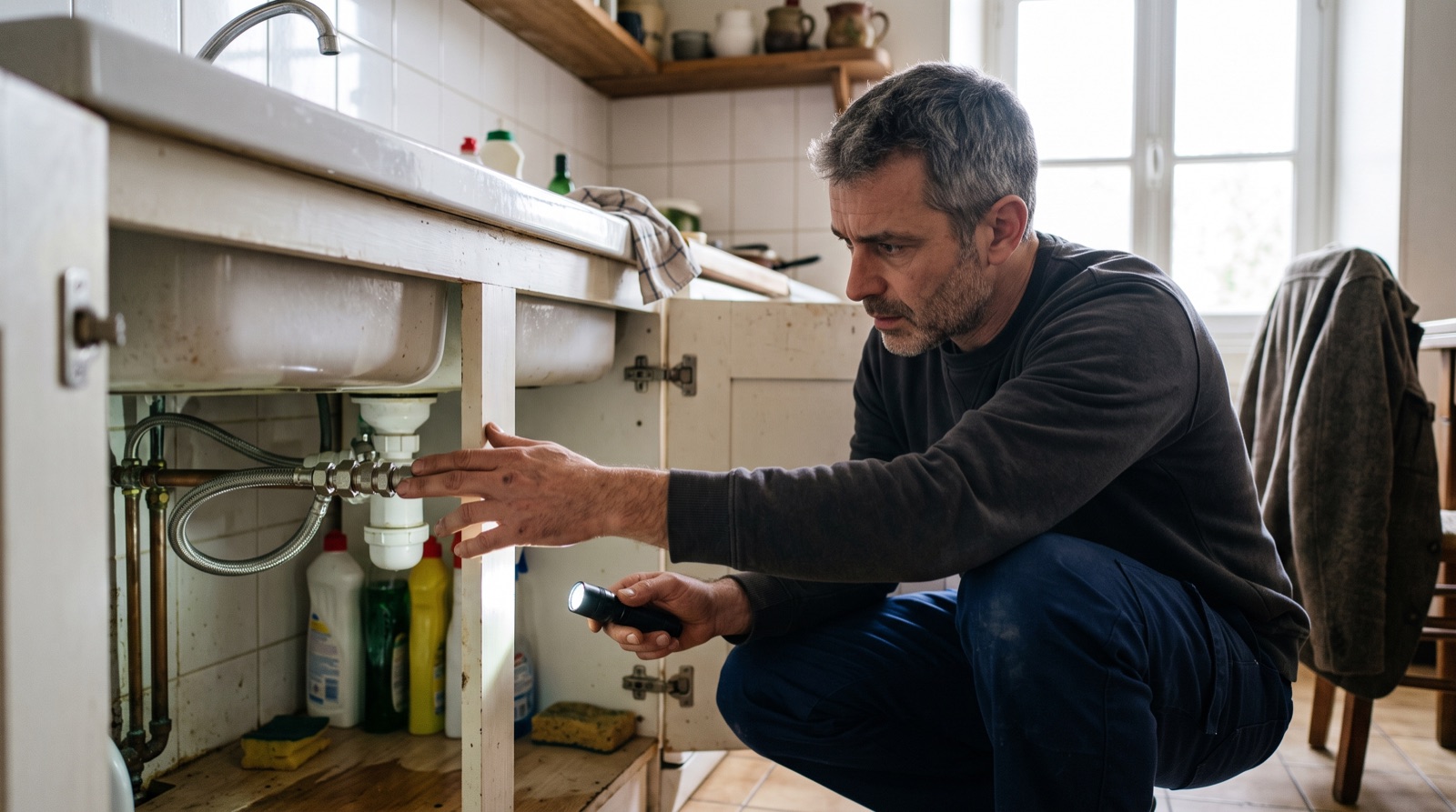 Façade d'une maison en journée, ambiance de rentrée après une absence