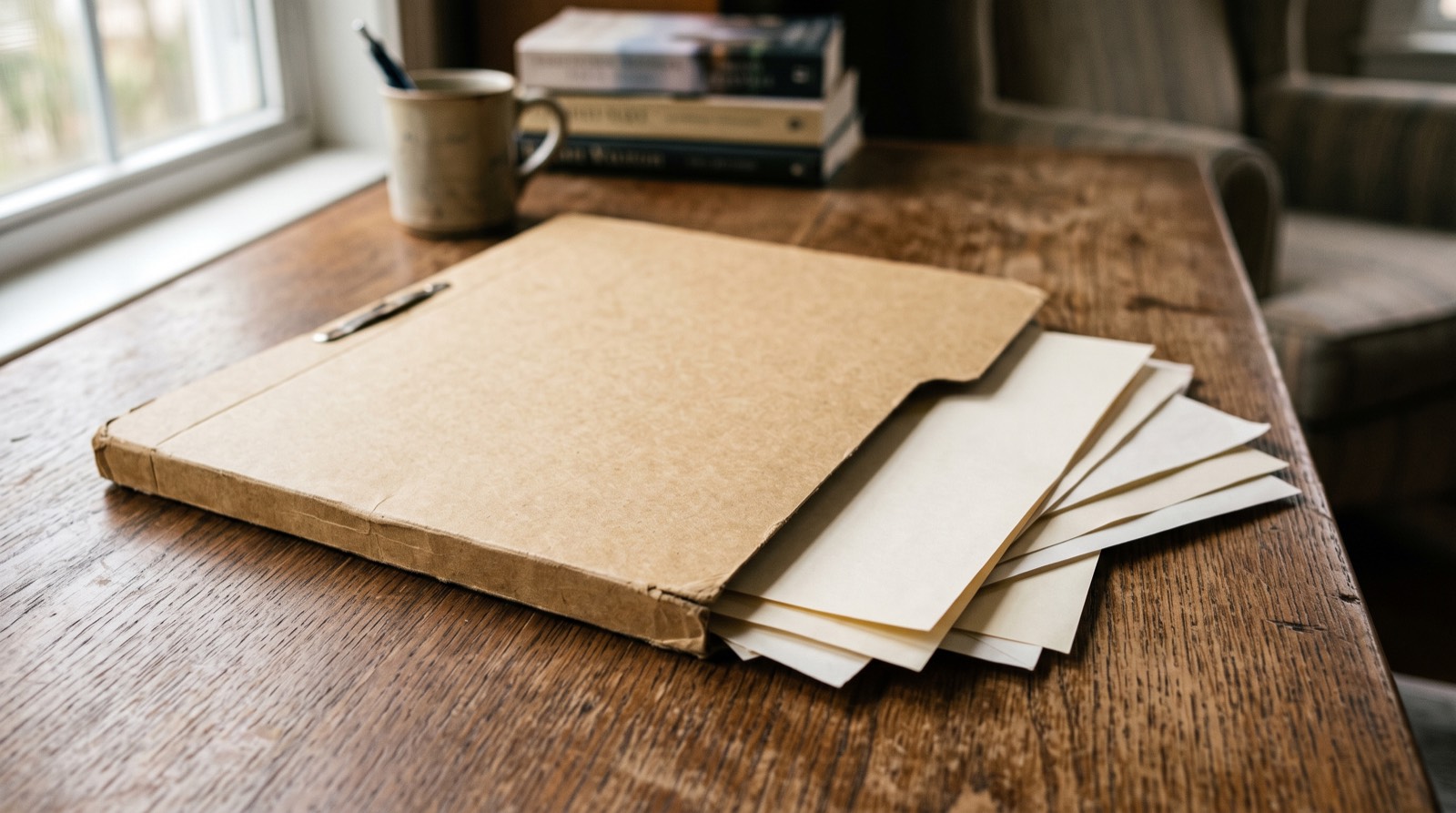 Dossier avec des documents pour un sinistre
