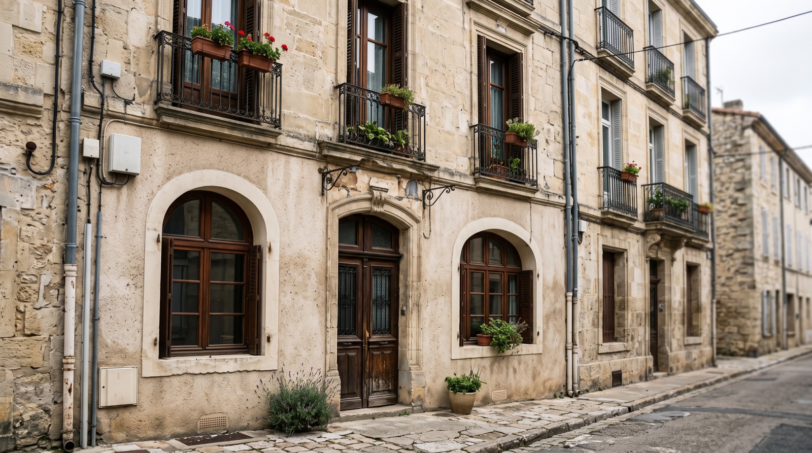 Façade d'un immeuble d'habitation